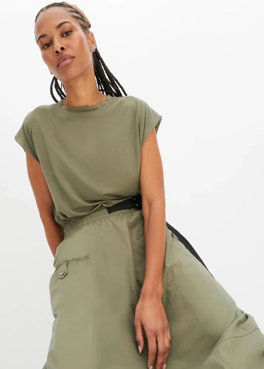 Damen bonprix Nachhaltigere Materialien|Shirts & Tops|T-Shirt aus softer Viskose