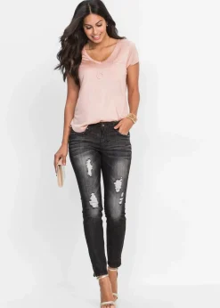 Discount T-Shirt aus softer Viskose Damen Shirts & Tops|Basics