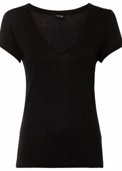 New T-Shirt aus softer Viskose Damen Basics|Shirts & Tops