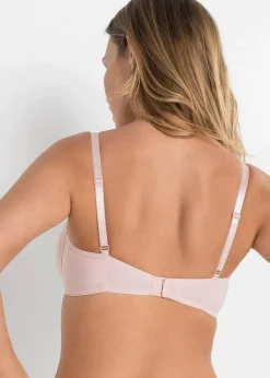 Damen bonprix Große Cups D-H|Nachhaltigere Materialien|T-Shirt BH mit Bügel aus Bio-Baumwolle (3er Pack)