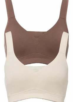 Discount T-Shirt BH ohne Bügel mit Baumwolle (2er Pack) Damen Bhs|Baumwollunterwäsche