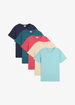 Herren bonprix Shirts & Polos|Sportbekleidung|T-Shirt (5er Pack)