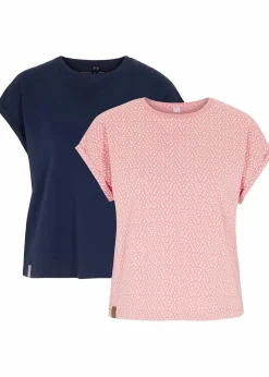 Damen bonprix Shirts & Tops|Nachhaltigere Materialien|T-Shirt (2er Pack)