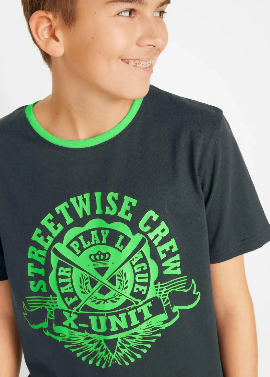 Clearance T-Shirt (2er Pack) aus reiner Baumwolle Kinder Jungen 9-16 Jahre·Mehrfachpacks|Jungen 9-16 Jahre·Shirts