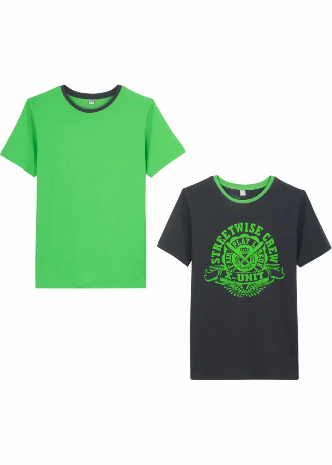 Clearance T-Shirt (2er Pack) aus reiner Baumwolle Kinder Jungen 9-16 Jahre·Mehrfachpacks|Jungen 9-16 Jahre·Shirts