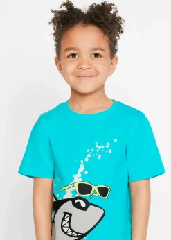 Kinder bonprix Jungen 2-8 Jahre·Nachhaltigere Materialien|Jungen 2-8 Jahre·Mehrfachpacks|T-Shirt (2er Pack) aus reiner Bio-Baumwolle