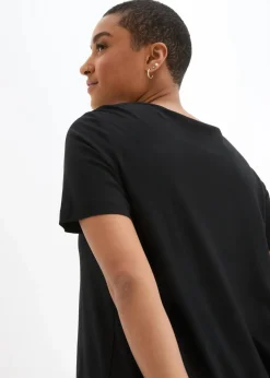 Damen bonprix Shirts & Tops|T-Shirt in A-Linien-Form, kurzarm