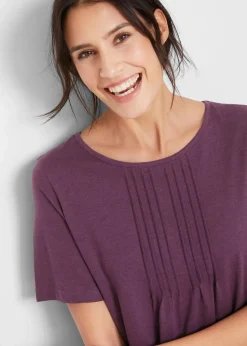 Damen bonprix Shirts & Tops|T-Shirt in A-Linien-Form, kurzarm