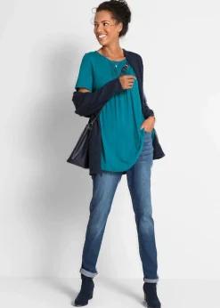 T-Shirt in A-Linien-Form, kurzarm Damen Shirts & Tops