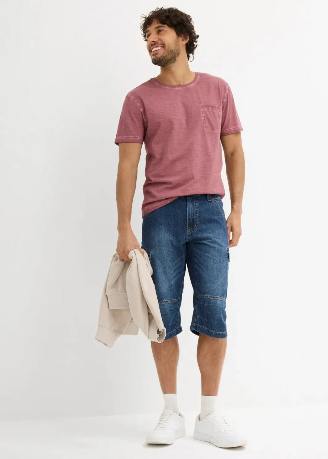 Herren bonprix Große Größen|Shirts & Polos|T-Shirt in gewaschener Optik