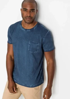 Sale T-Shirt in gewaschener Optik Herren Shirts & Polos|Große Größen