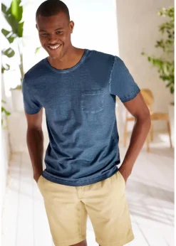 Sale T-Shirt in gewaschener Optik Herren Shirts & Polos|Große Größen