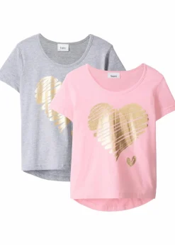 Hot T-Shirt mit Bio-Baumwolle (2er Pack) Kinder Mädchen 9-16 Jahre·Mehrfachpacks|Mädchen 9-16 Jahre·Shirts & Blusen