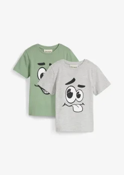 Kinder bonprix Jungen 2-8 Jahre·Shirts|Jungen 2-8 Jahre·Mehrfachpacks|T-Shirt mit Bio-Baumwolle (2er Pack)