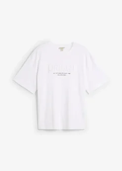 Discount T-Shirt mit 3D-Print aus reiner Bio-Baumwolle, Loose Fit Herren Große Größen|Shirts & Polos