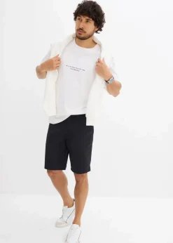 Discount T-Shirt mit 3D-Print aus reiner Bio-Baumwolle, Loose Fit Herren Große Größen|Shirts & Polos