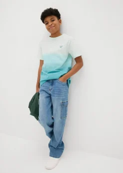 Kinder bonprix Jungen 2-8 Jahre·Nachhaltigere Materialien|Jungen 9-16 Jahre·Shirts|T-Shirt mit Farbverlauf aus reiner Bio-Baumwolle