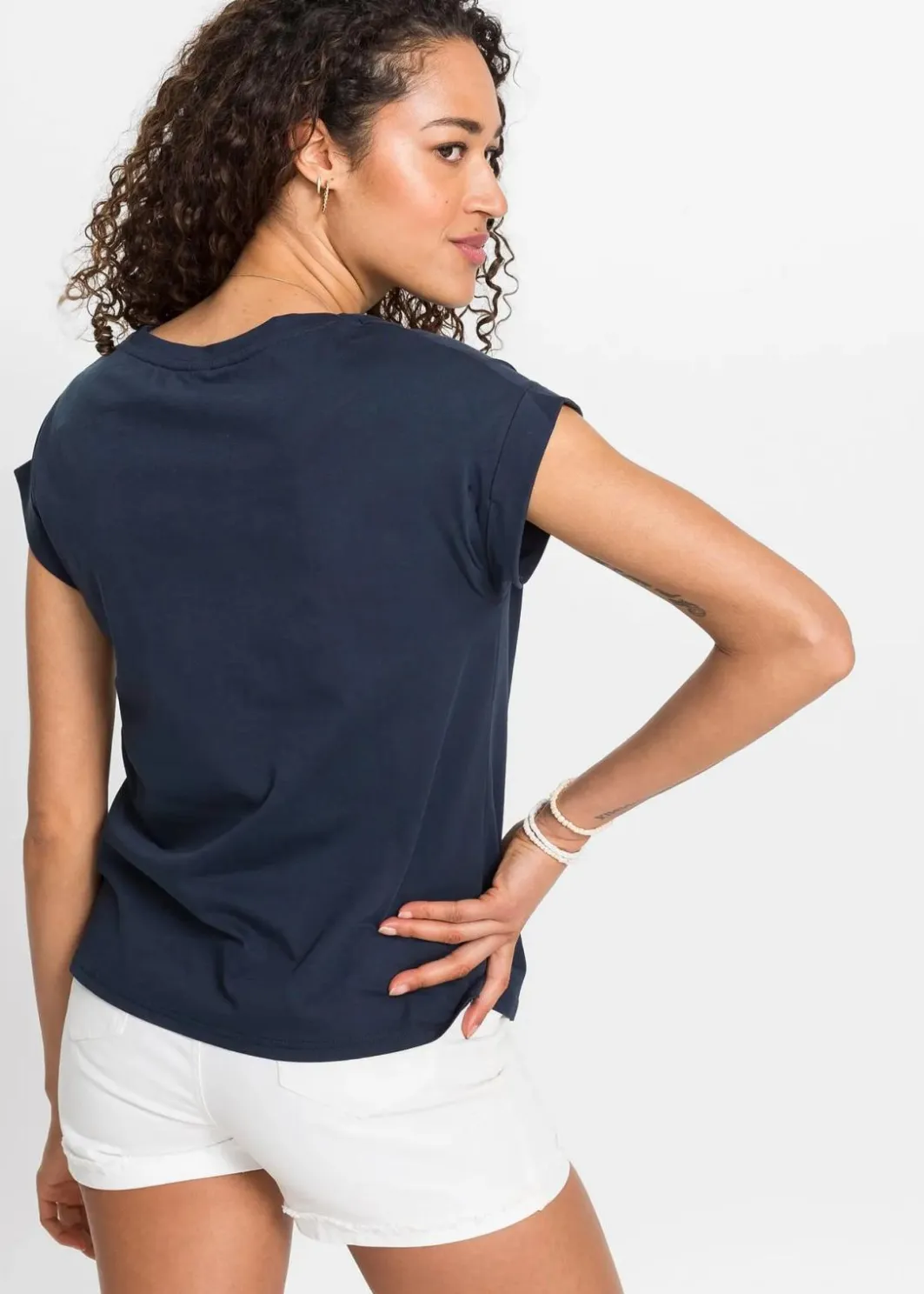 Outlet T-Shirt mit floralem Print Damen Shirts & Tops