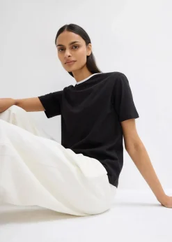 Damen bonprix Shirts & Tops|T-Shirt mit Kontrastdetail