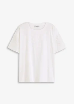 Damen bonprix Shirts & Tops|T-Shirt mit Lochstickerei