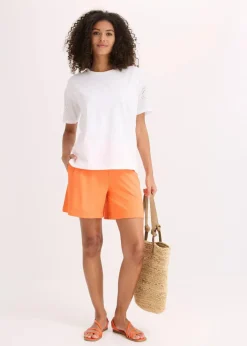Damen bonprix Shirts & Tops|T-Shirt mit Lochstickerei