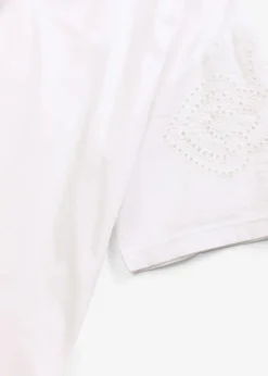 Damen bonprix Shirts & Tops|T-Shirt mit Lochstickerei