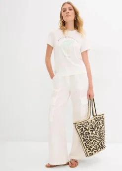 Outlet T-Shirt mit Motivprint Damen Shirts & Tops|Nachhaltigere Materialien