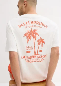 Herren bonprix Strandmode|Große Größen|T-Shirt mit Rückenprint, Loose Fit