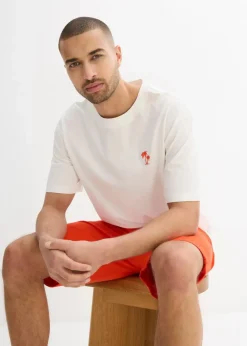 Herren bonprix Strandmode|Große Größen|T-Shirt mit Rückenprint, Loose Fit