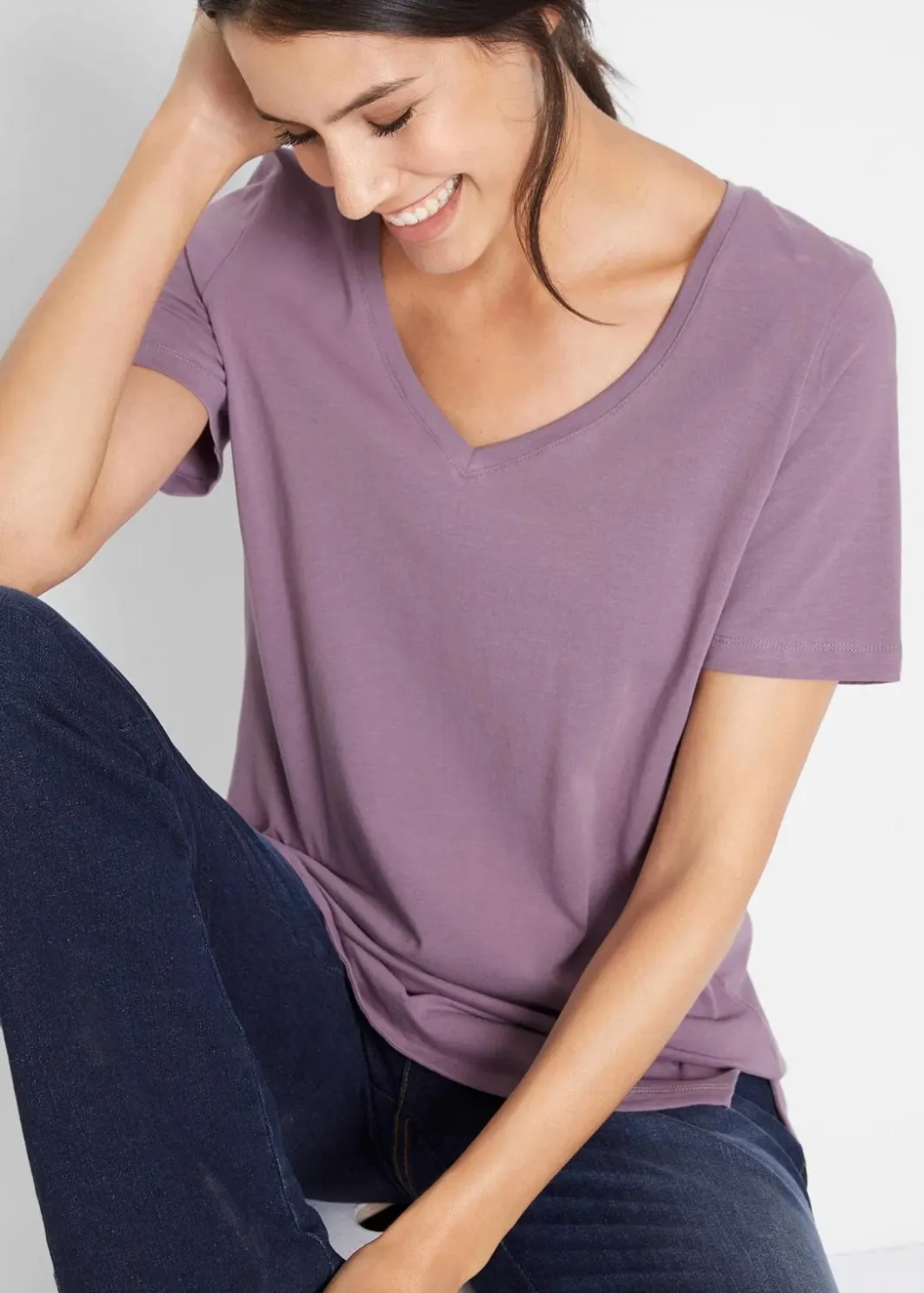 Damen bonprix Bekleidung·Röcke|Basics|T-Shirt mit reiner Bio-Baumwolle