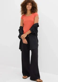 Damen bonprix Nachhaltigere Materialien|Shirts & Tops|T-Shirt mit reiner Bio-Baumwolle