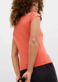 Damen bonprix Nachhaltigere Materialien|Shirts & Tops|T-Shirt mit reiner Bio-Baumwolle