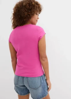 Damen bonprix Nachhaltigere Materialien|Shirts & Tops|T-Shirt mit reiner Bio-Baumwolle