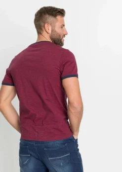 Outlet T-Shirt mit Schnürung aus Bio-Baumwolle Herren Shirts & Polos|Große Größen