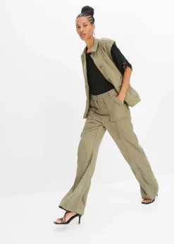 Damen bonprix Shirts & Tops|Nachhaltigere Materialien|T-Shirt mit U-Boot-Ausschnitt