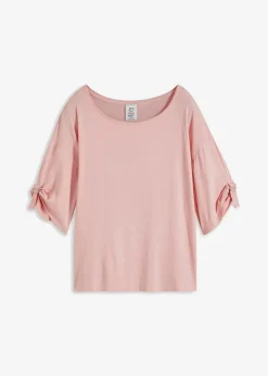 Outlet T-Shirt mit U-Boot-Ausschnitt Damen Nachhaltigere Materialien|Shirts & Tops