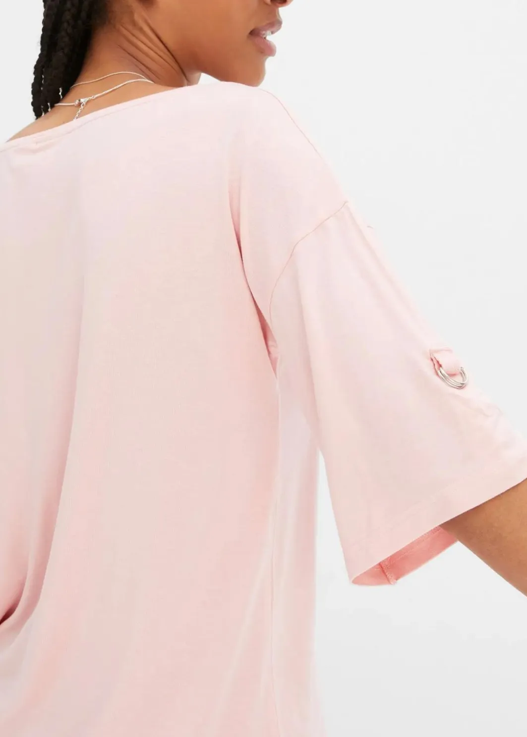 Outlet T-Shirt mit U-Boot-Ausschnitt Damen Nachhaltigere Materialien|Shirts & Tops