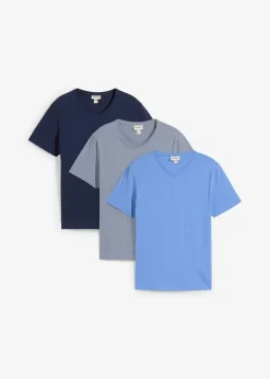 Outlet T-Shirt mit V-Ausschnitt (3er Pack) Herren Shirts & Polos|Basics