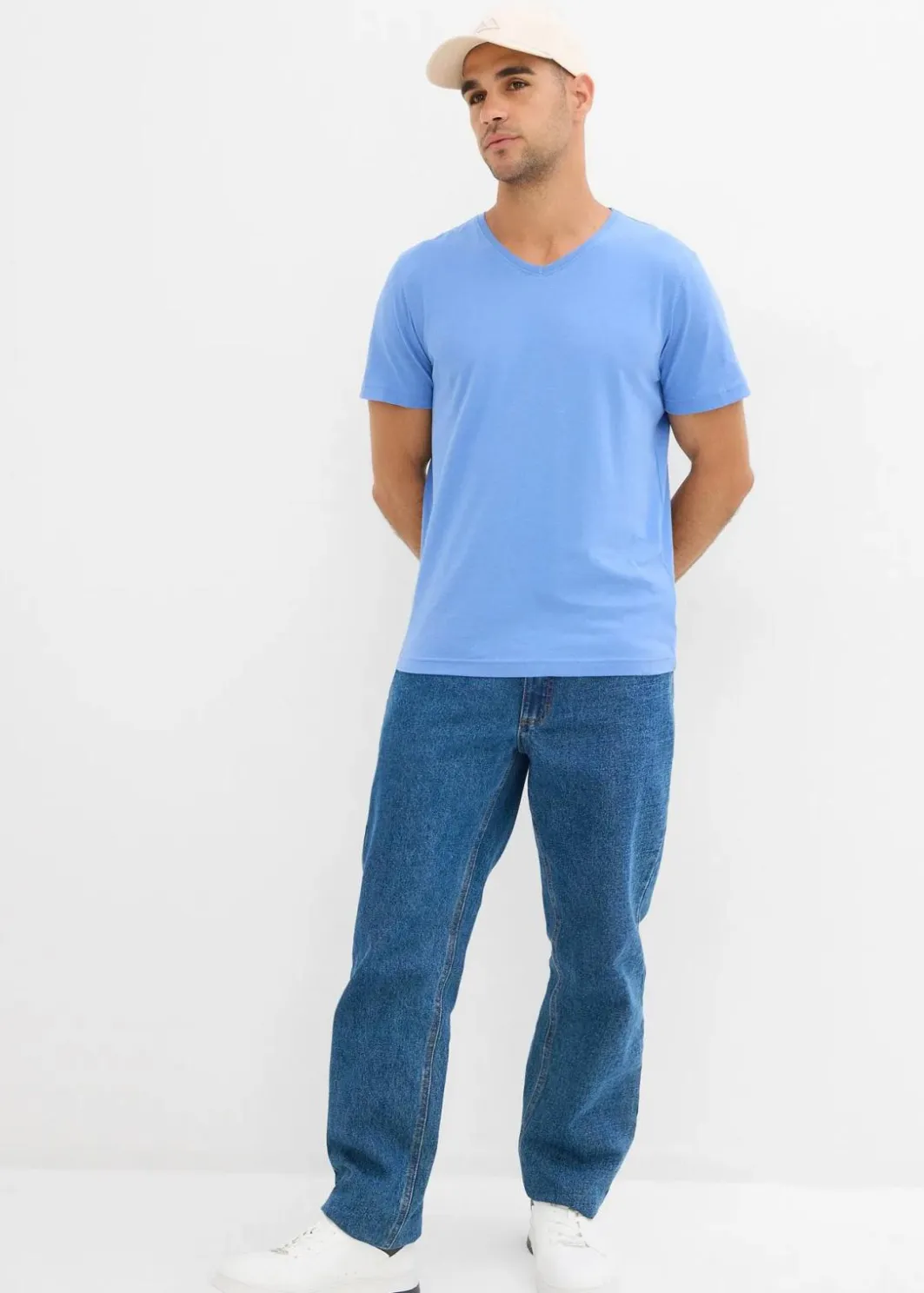 Outlet T-Shirt mit V-Ausschnitt (3er Pack) Herren Shirts & Polos|Basics