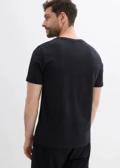 Herren bonprix Shirts & Polos|Große Größen|T-Shirt mit Weihnachtsmotiv aus reiner Bio-Baumwolle