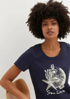 Damen bonprix Shirts & Tops|Nachhaltigere Materialien|T-Shirt Sea Love