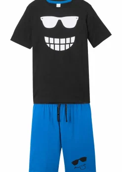 Kinder bonprix Jungen 9-16 Jahre·Bademode|Jungen 9-16 Jahre·Shirts|T-Shirt und Jersey-Bermuda (2-tlg.Set) aus reiner Bio-Baumwolle