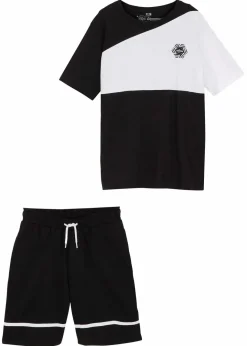 Sale T-Shirt und Jersey-Bermuda (2-tlg.Set) aus reiner Bio-Baumwolle Kinder Jungen 9-16 Jahre·Shorts|Jungen 9-16 Jahre·Shirts