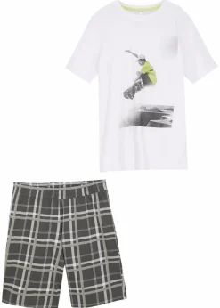 Discount T-Shirt und kurze Shirthose (2-tlg.Set) aus Bio Baumwolle Kinder Jungen 9-16 Jahre·Shorts|Jungen 9-16 Jahre·Shirts
