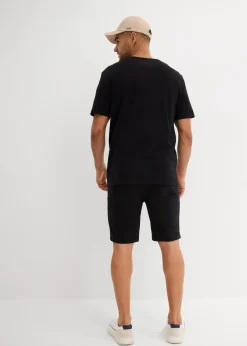New T-Shirt und Shirt-Bermuda (2-tlg.Set) Herren Große Größen|Shirts & Polos