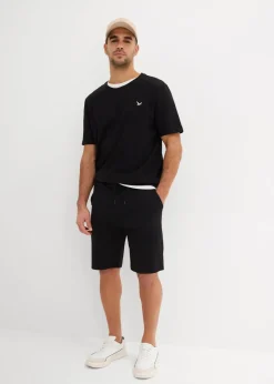 New T-Shirt und Shirt-Bermuda (2-tlg.Set) Herren Große Größen|Shirts & Polos
