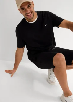 New T-Shirt und Shirt-Bermuda (2-tlg.Set) Herren Große Größen|Shirts & Polos