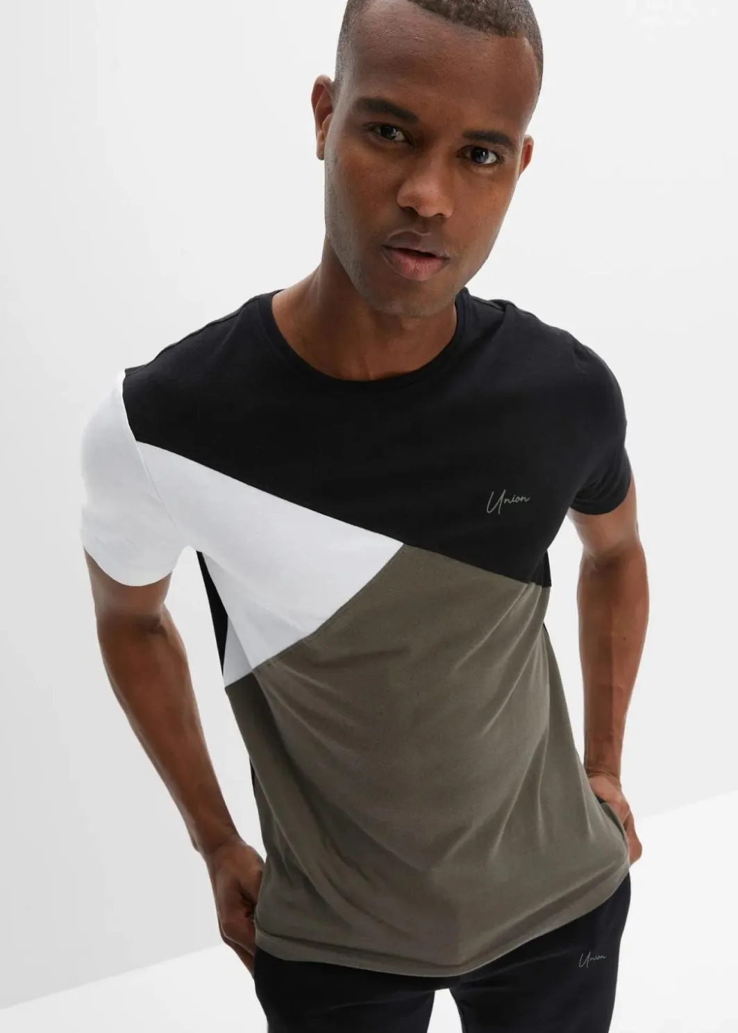 Herren bonprix Große Größen|Sportbekleidung|T-Shirt und Sweat-Bermuda aus reiner Baumwolle (2-tlg.Set)
