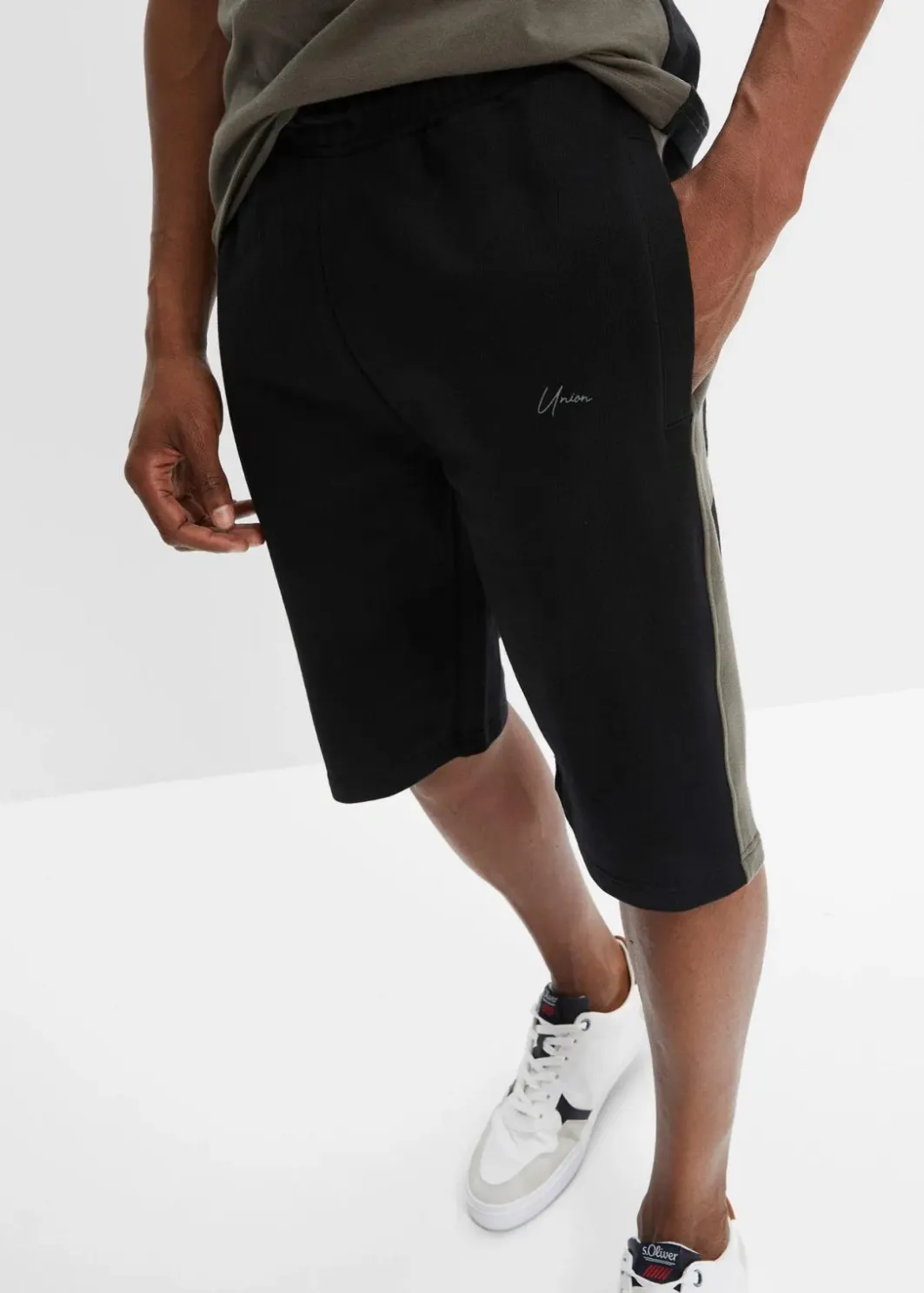 Herren bonprix Große Größen|Sportbekleidung|T-Shirt und Sweat-Bermuda aus reiner Baumwolle (2-tlg.Set)