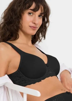 Hot T-Shirt-BH mit gepolsterten Trägern Damen Große Cups D-H|Bhs